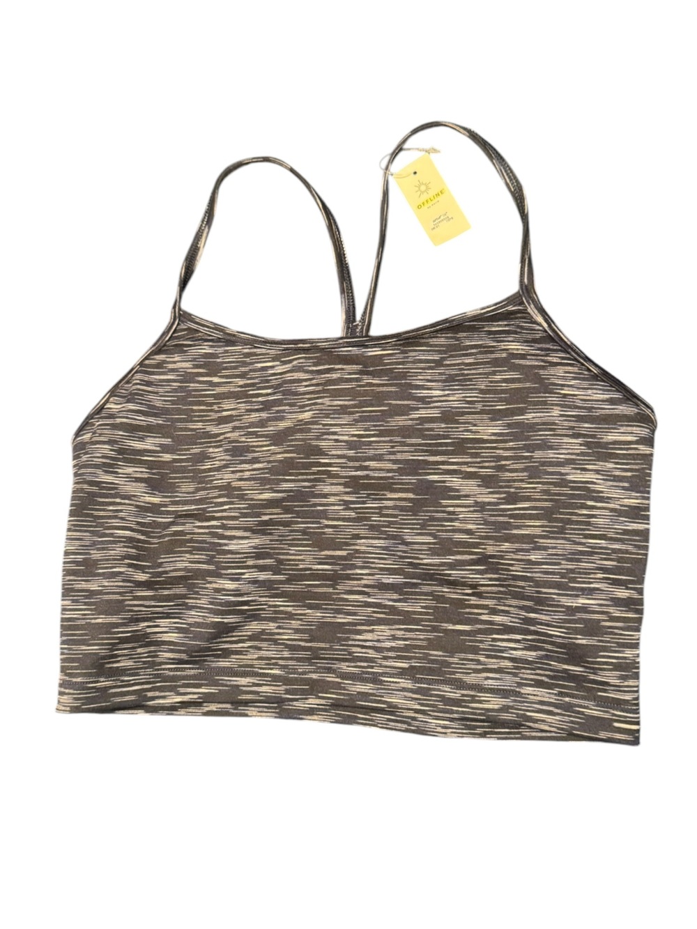 Aerie Offline - Navy & white cropped tank/sports bra